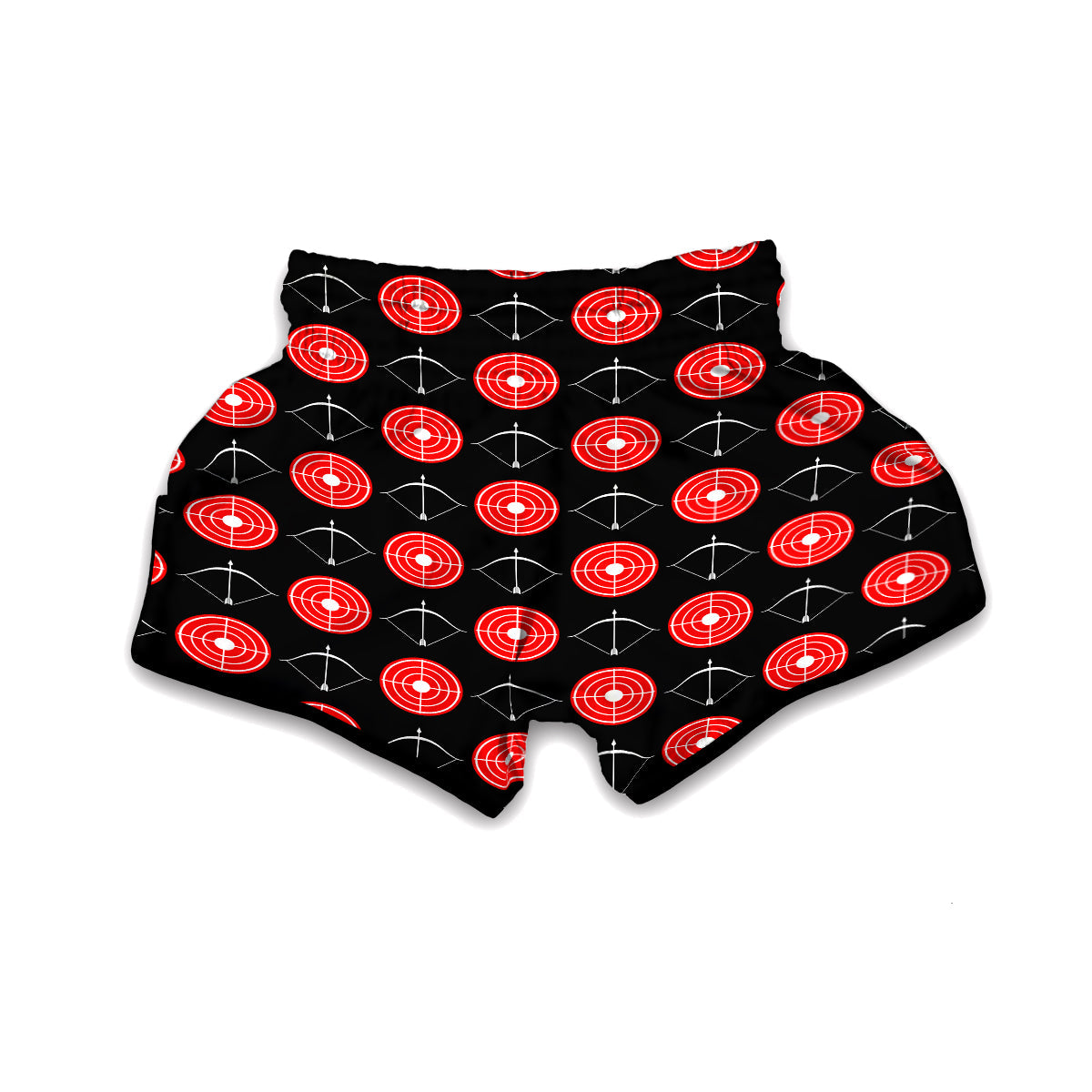 Targets Archery Pattern Print Muay Thai Boxing Shorts-grizzshop