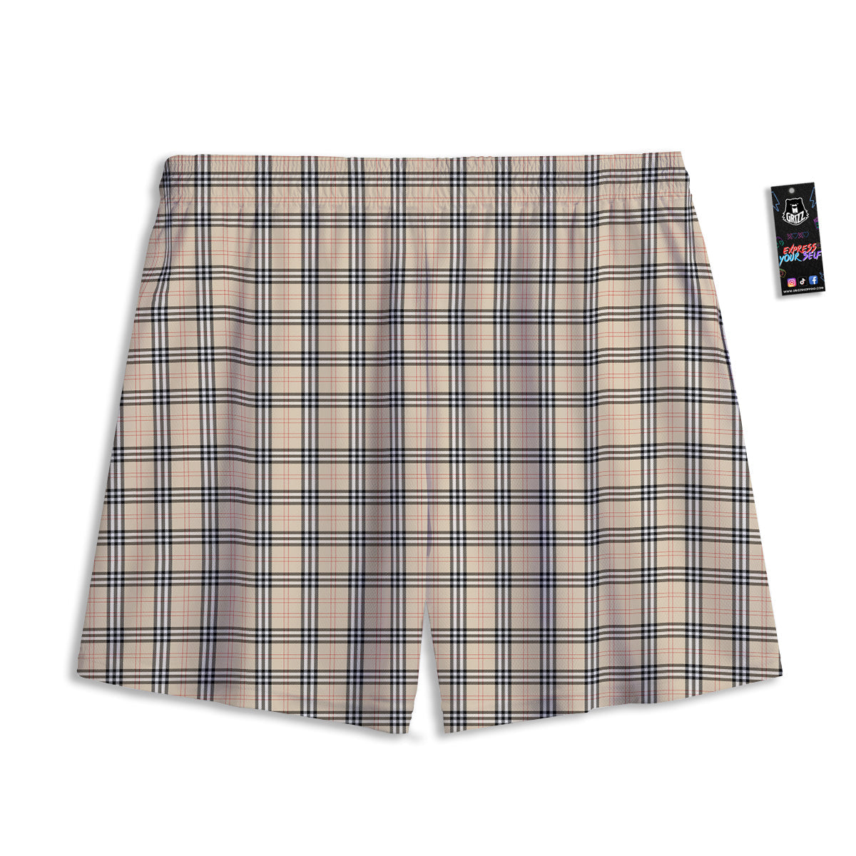 Sunflower Green Print Pattern Mesh Shorts