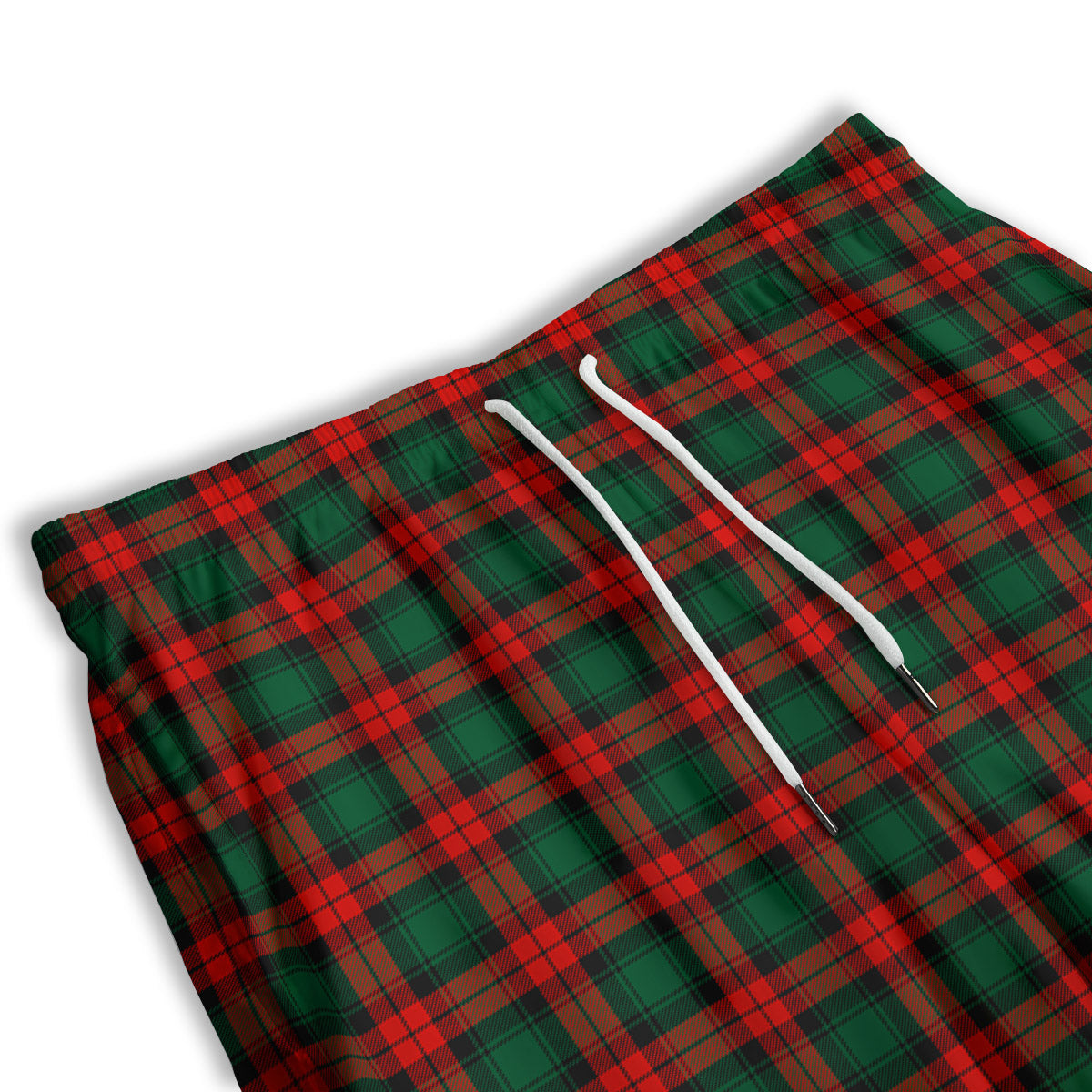 Tartan Christmas Print Pattern Men's Athletic Shorts
