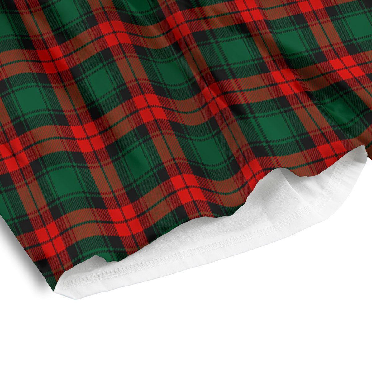 Tartan Christmas Print Pattern Men's Athletic Shorts