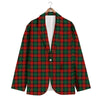 Tartan Christmas Print Pattern Men's Blazer-grizzshop