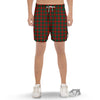 Tartan Christmas Print Pattern Men's Gym Shorts-grizzshop