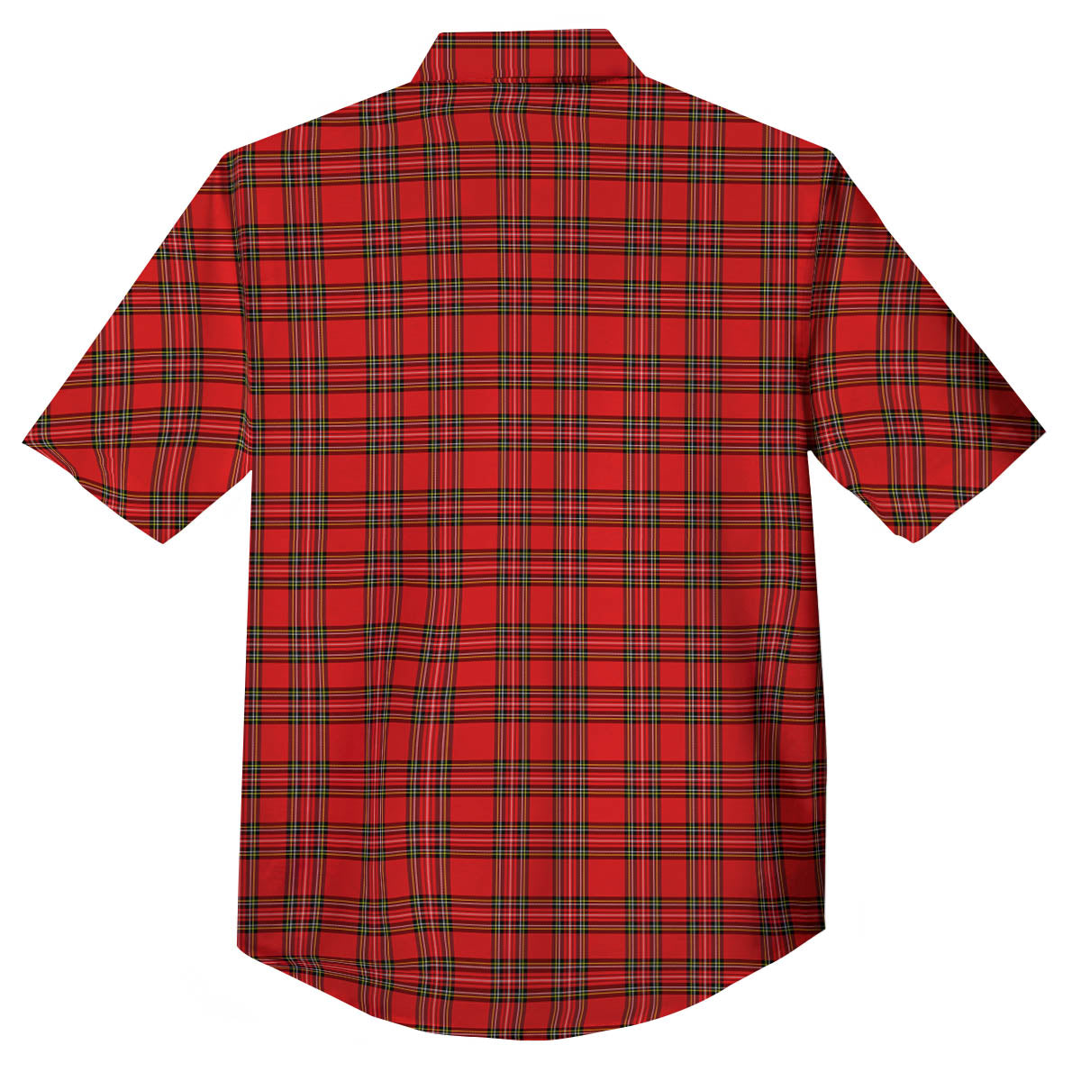 Tartan Christmas Scottish Print Pattern Button Up Shirt-grizzshop