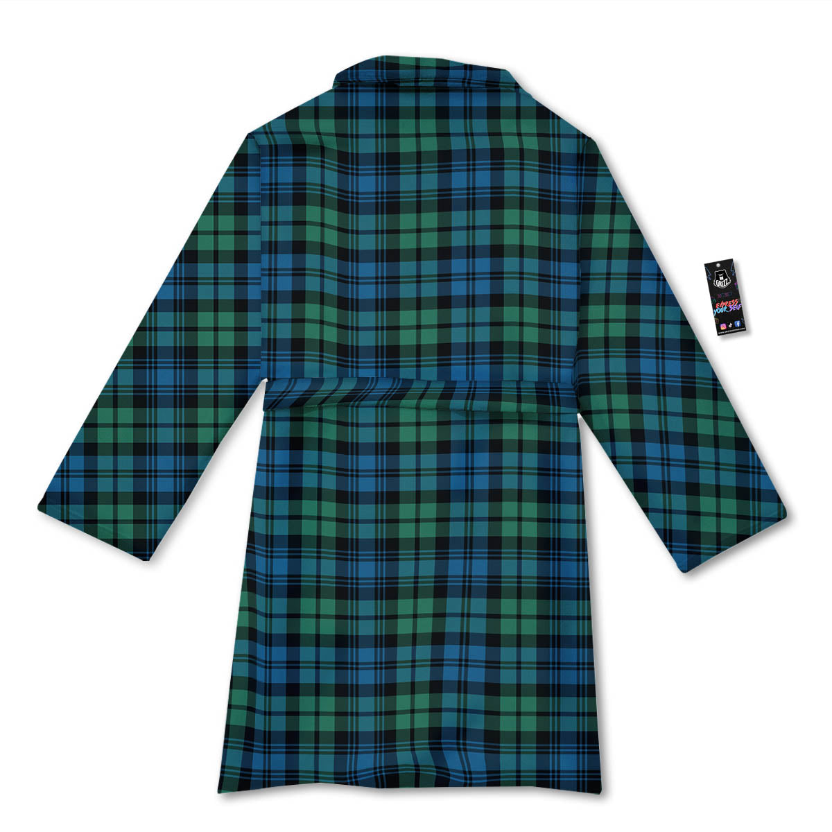 Tartan Clan Campbell Print Pattern Bathrobe-grizzshop