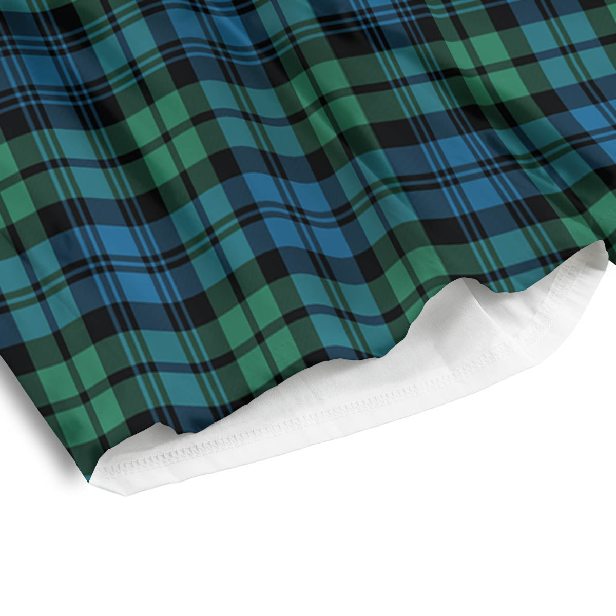 Tartan Clan Campbell Print Pattern Men's Athletic Shorts