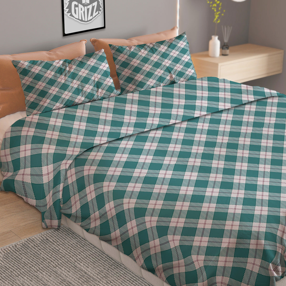 Sunflower Doodle Print Pattern Duvet Cover Bedding Set