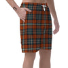 Tartan Orange Plaid Men's Shorts-grizzshop