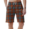 Tartan Orange Plaid Men's Shorts-grizzshop