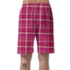 Tartan Pink Plaid Men's Shorts-grizzshop