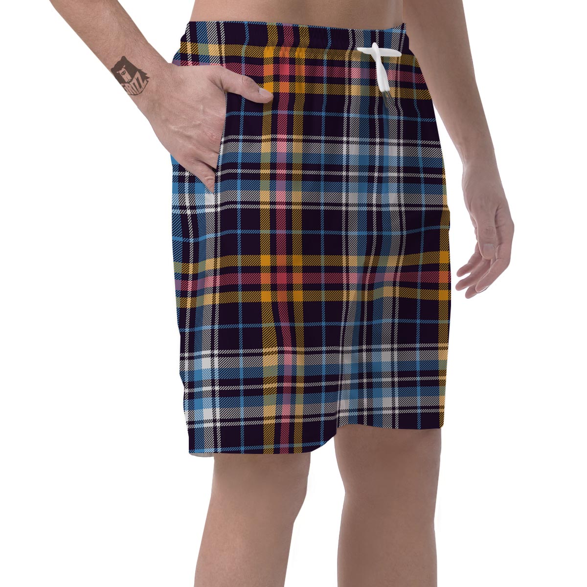 Tartan Plaid Men's Shorts-grizzshop