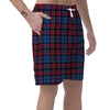 Tartan Red And Blue Plaid Men's Shorts-grizzshop