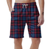 Tartan Red And Blue Plaid Men's Shorts-grizzshop