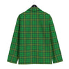 Tartan Saint Patrick's Day Print Men's Sport Coat-grizzshop