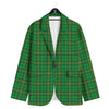 Tartan Saint Patrick's Day Print Men's Sport Coat-grizzshop