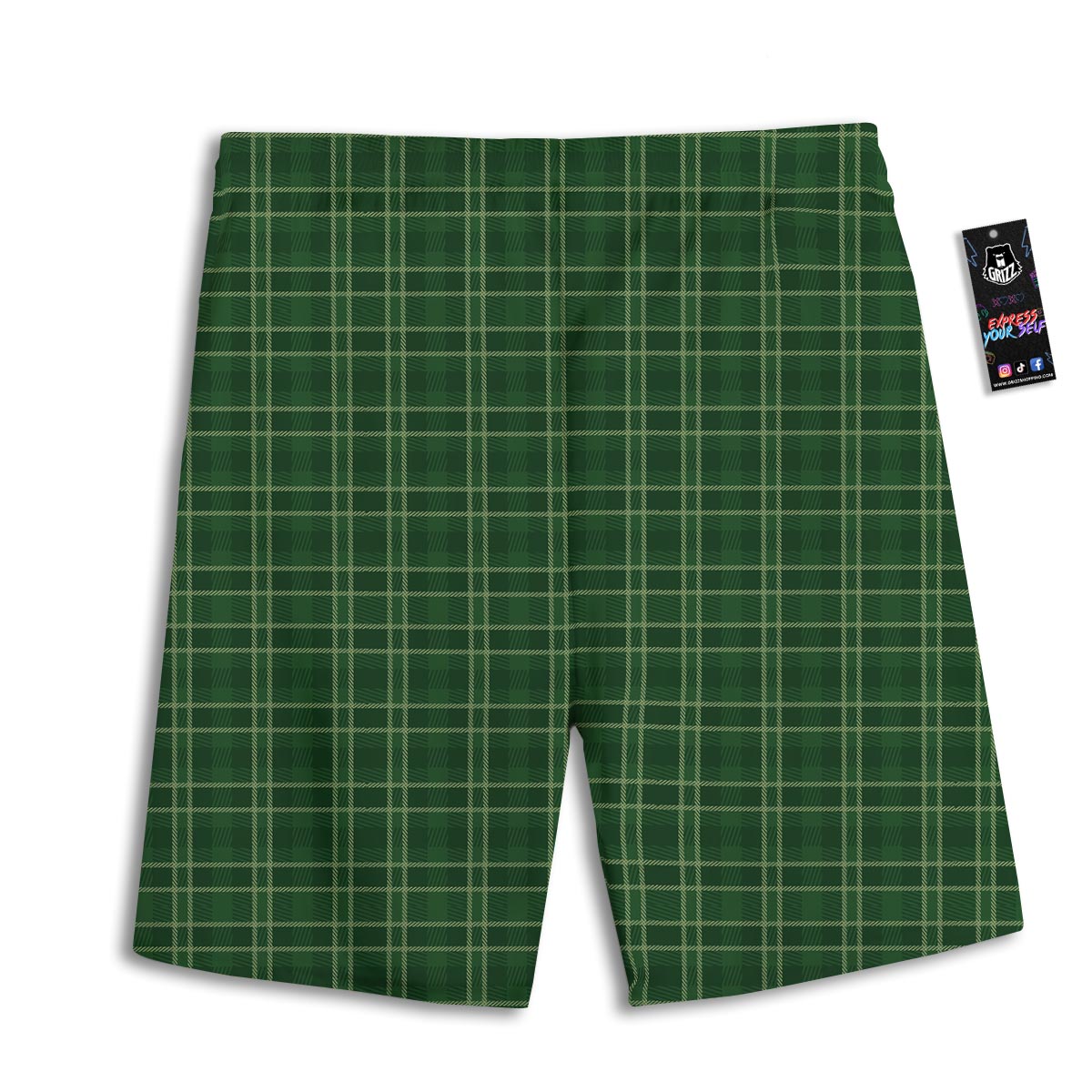 Tartan Saint Patrick's Day Print Pattern Men's Athletic Shorts