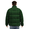 Tartan Saint Patrick's Day Print Pattern Puffer Jacket-grizzshop