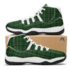 Tartan Saint Patrick's Day Print Pattern White Bball Shoes-grizzshop