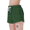 Tartan Saint Patrick's Day Print Pattern Women's Shorts-grizzshop