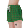 Tartan Saint Patrick's Day Print Women's Shorts-grizzshop