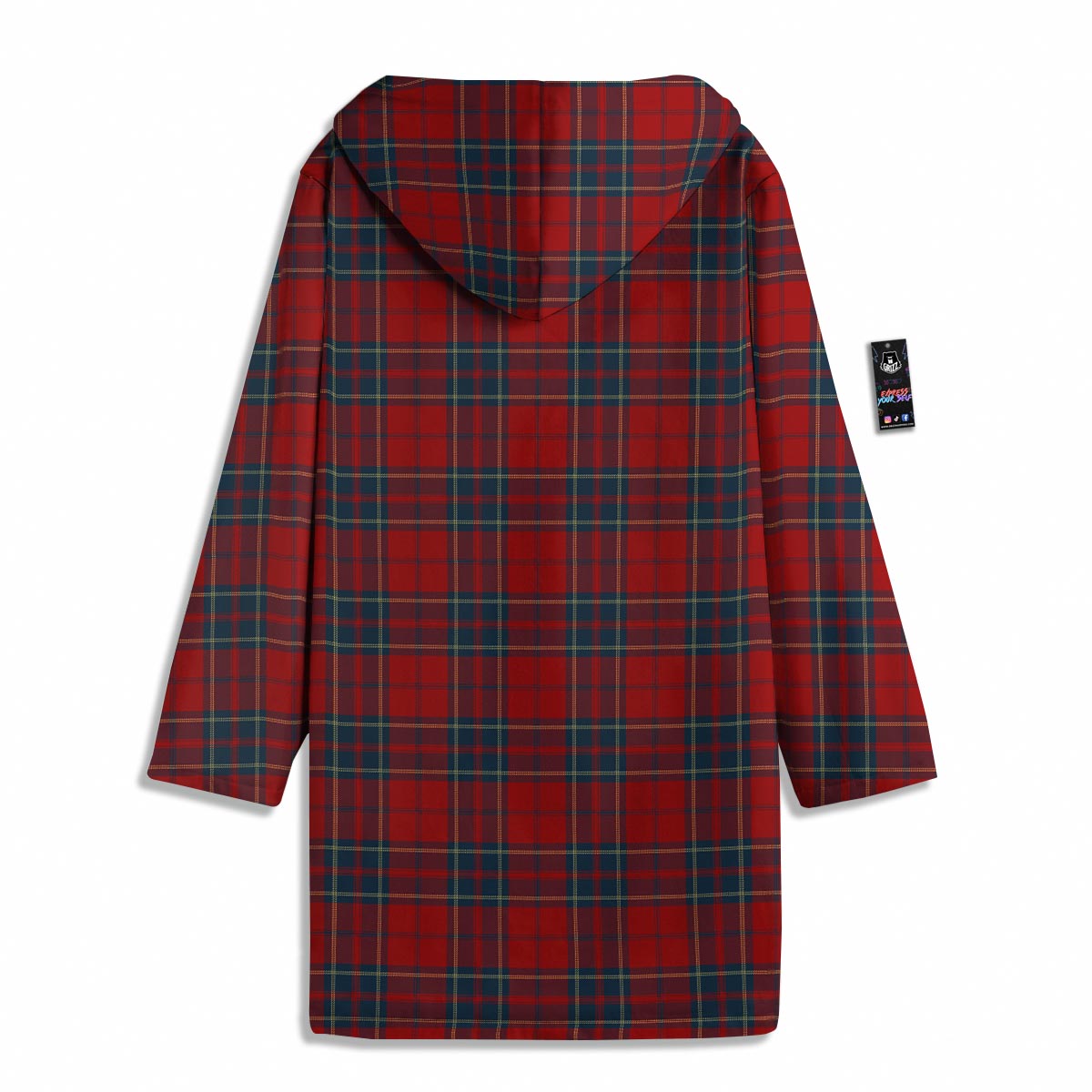 Tartan Scottish Red Print Pattern Men's Windbreaker Jacket-grizzshop