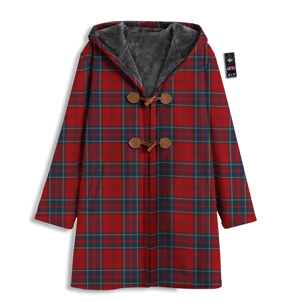Tartan Scottish Red Print Pattern Men's Windbreaker Jacket-grizzshop