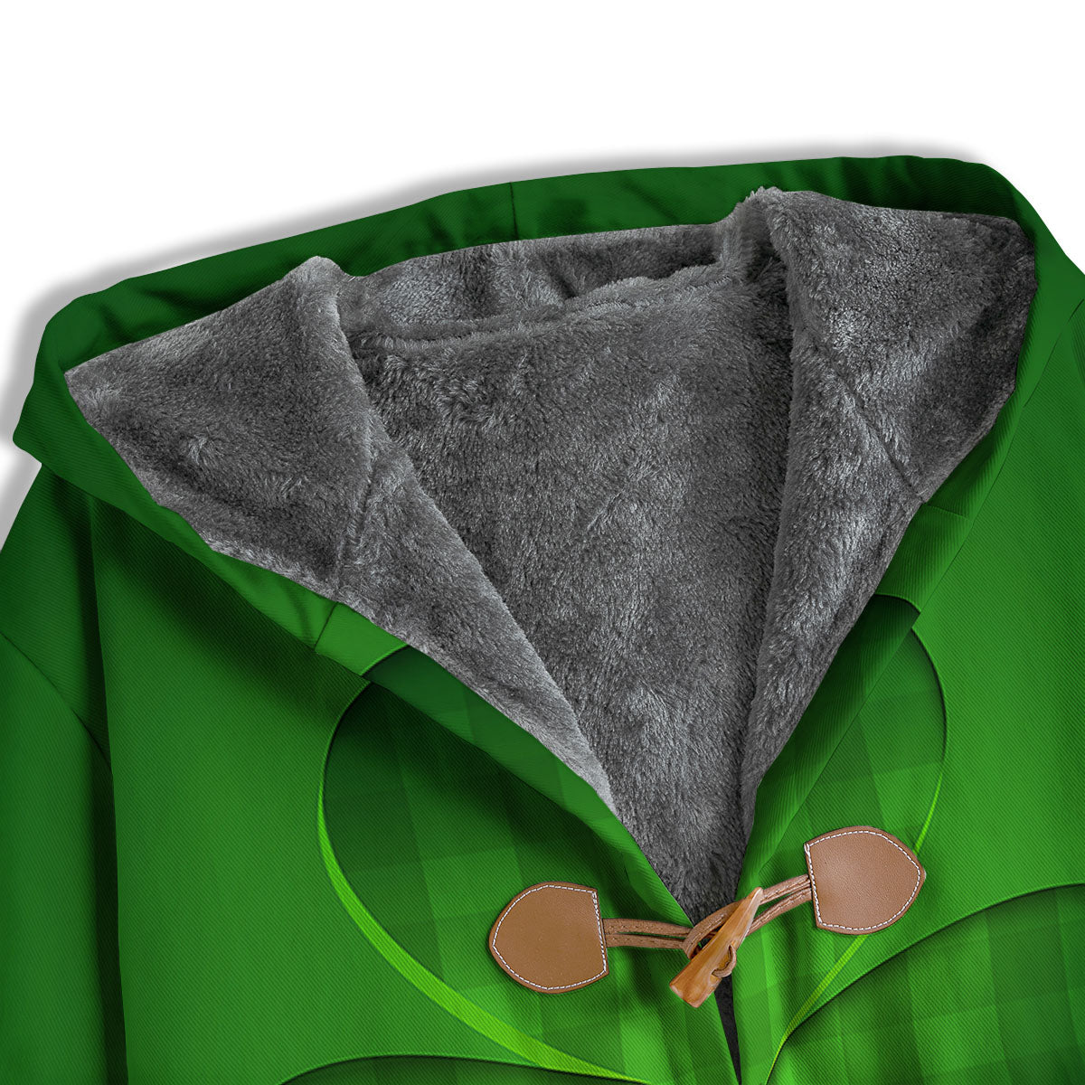 Tartan Shamrock Green Print Men's Windbreaker Jacket-grizzshop
