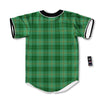 Tartan St. Patrick's Day Print Baseball Jersey-grizzshop