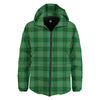 Tartan St. Patrick's Day Print Down Jacket-grizzshop