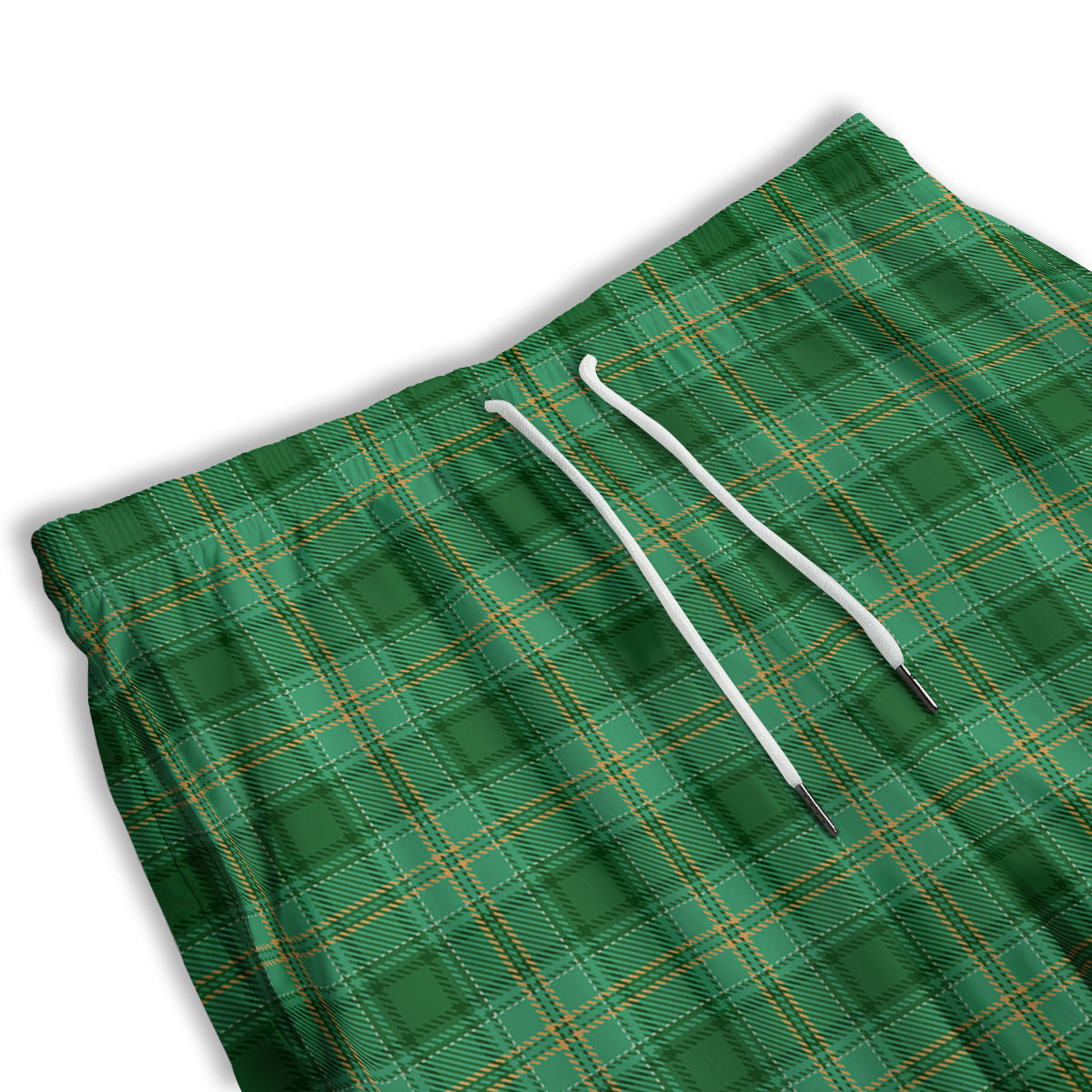 Tartan St. Patrick's Day Print Men's Athletic Shorts