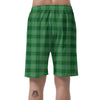 Tartan St. Patrick's Day Print Men's Shorts-grizzshop