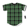 Tartan St. Patrick's Day Print Pattern Baseball Jersey-grizzshop