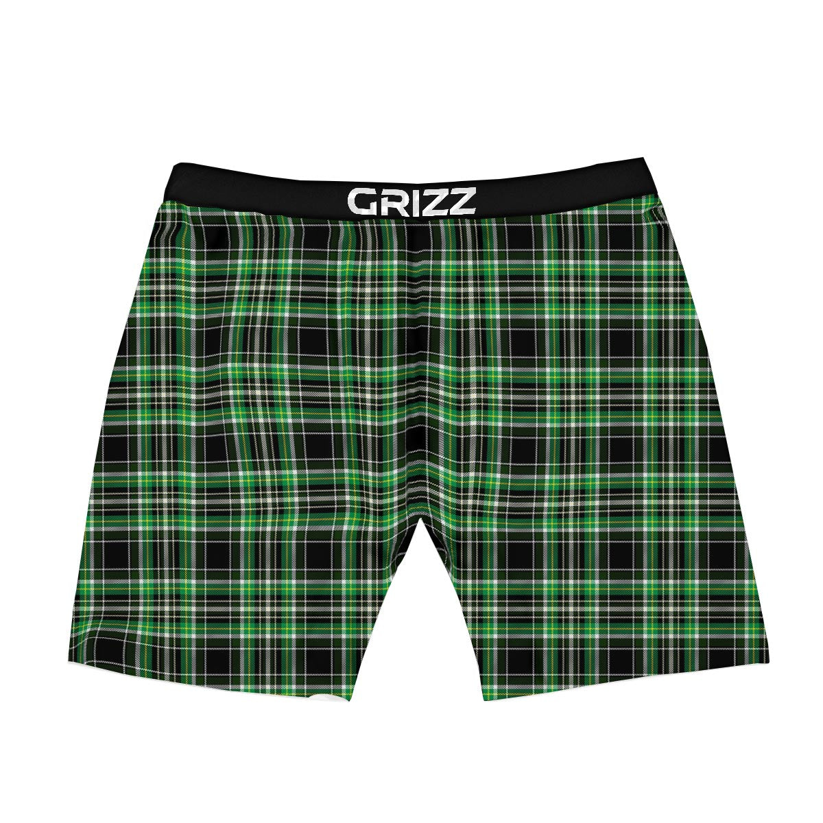 Tartan St. Patrick's Day Print Pattern Boxer Briefs-grizzshop