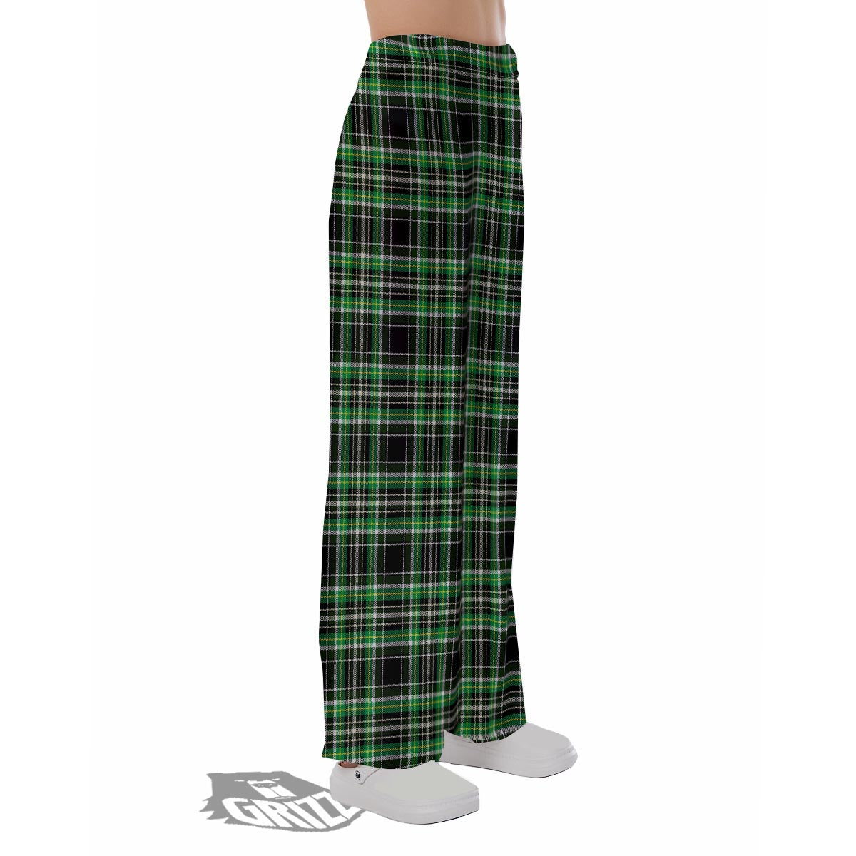 Tartan St. Patrick's Day Print Pattern Pajama Pants-grizzshop