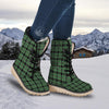 Tartan St. Patrick's Day Print Pattern Snow Boots-grizzshop