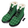 Tartan St. Patrick's Day Print Winter Boots-grizzshop