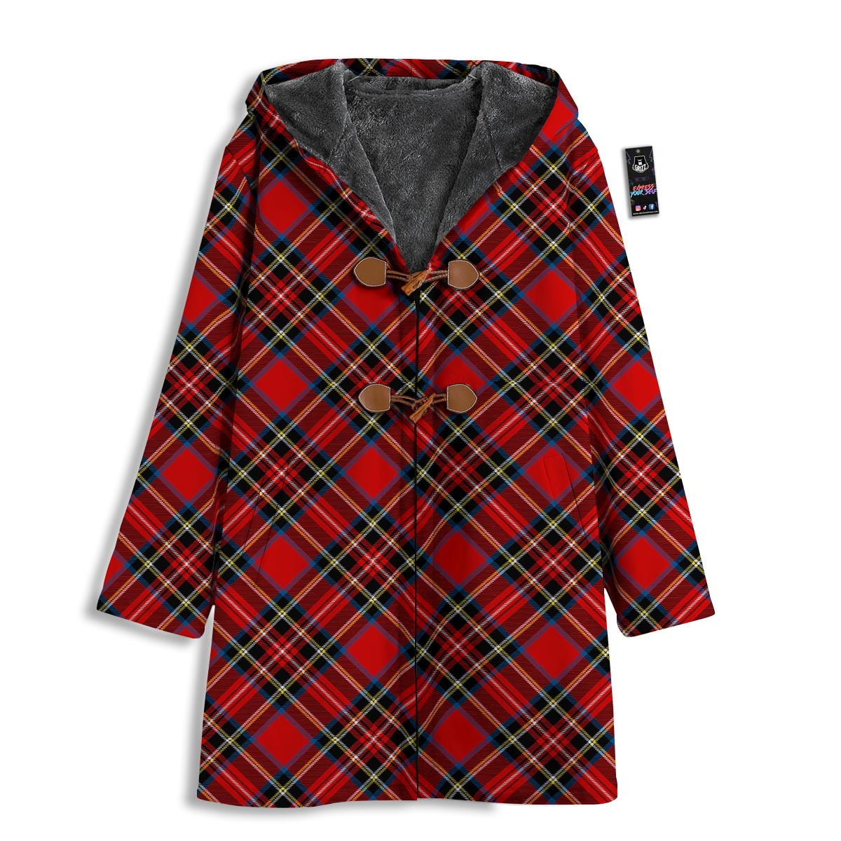 Tartan Stewart Red Print Pattern Men's Windbreaker Jacket-grizzshop