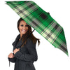 Tartan UFO Green Print Pattern Umbrella-grizzshop