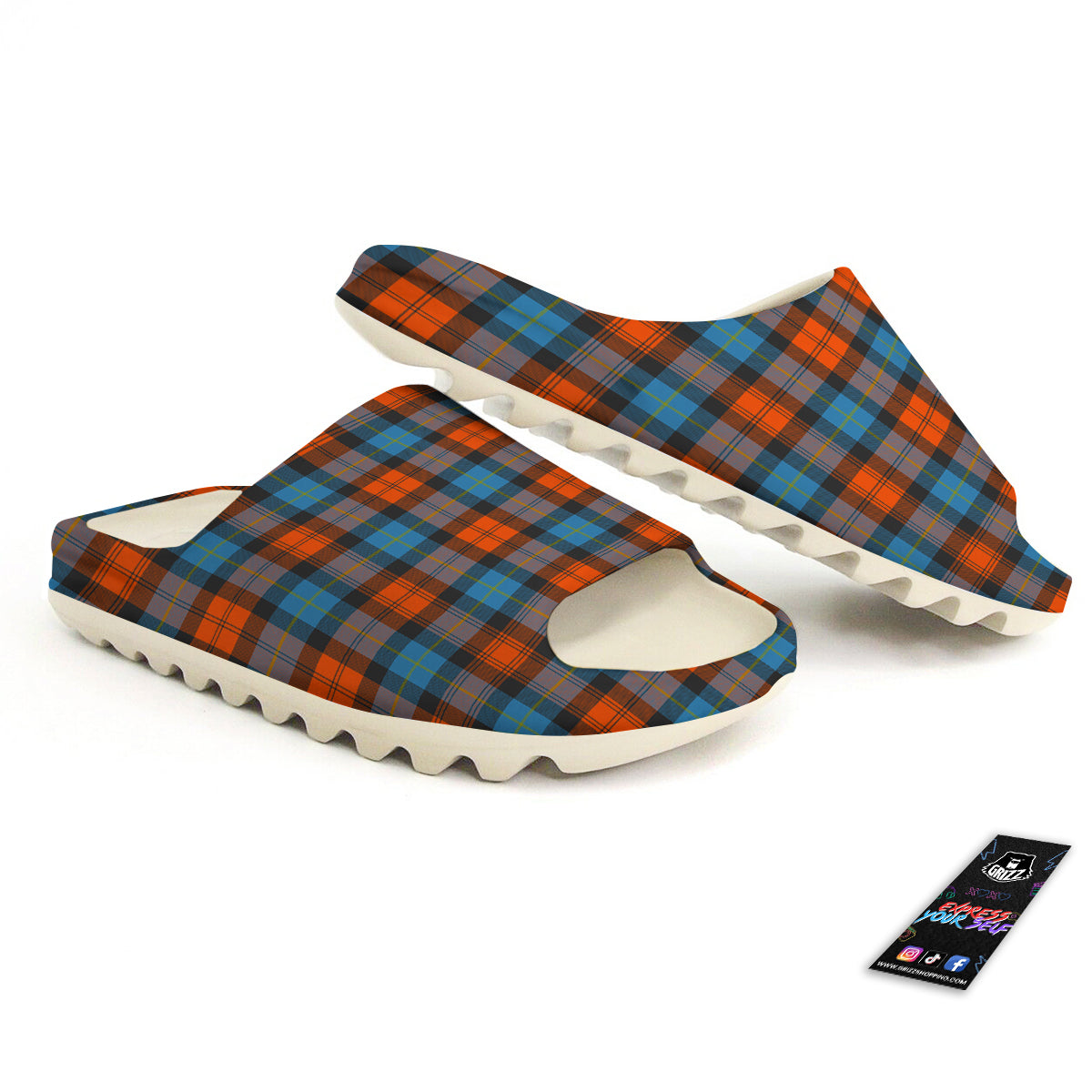 Tartan Western Print Pattern Sandals-grizzshop