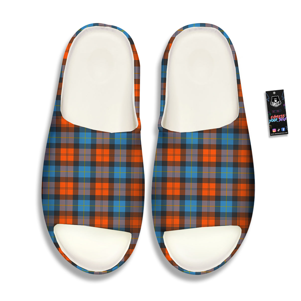 Tartan Western Print Pattern Sandals-grizzshop