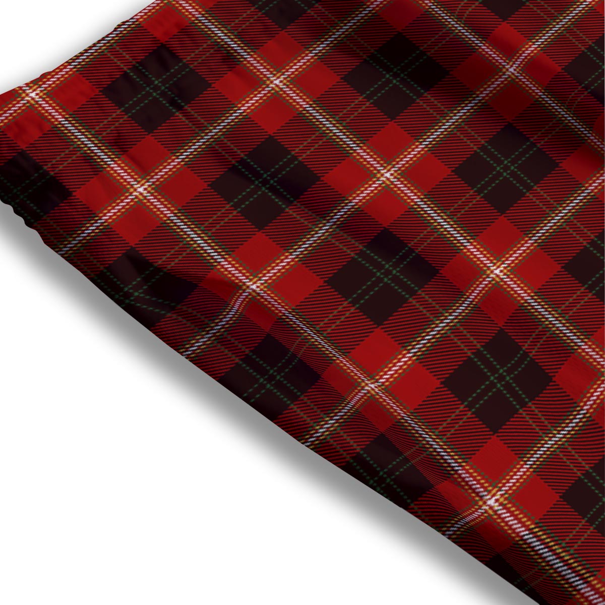 Tartan White And Red Print Pattern Mesh Shorts