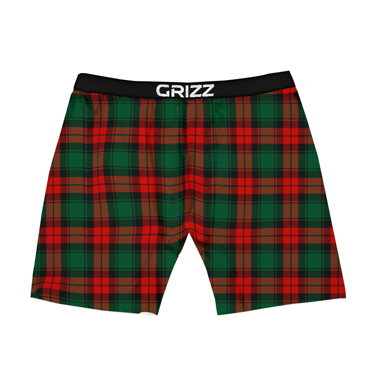 Tartan Xmas Scottish Print Pattern Boxer Briefs-grizzshop