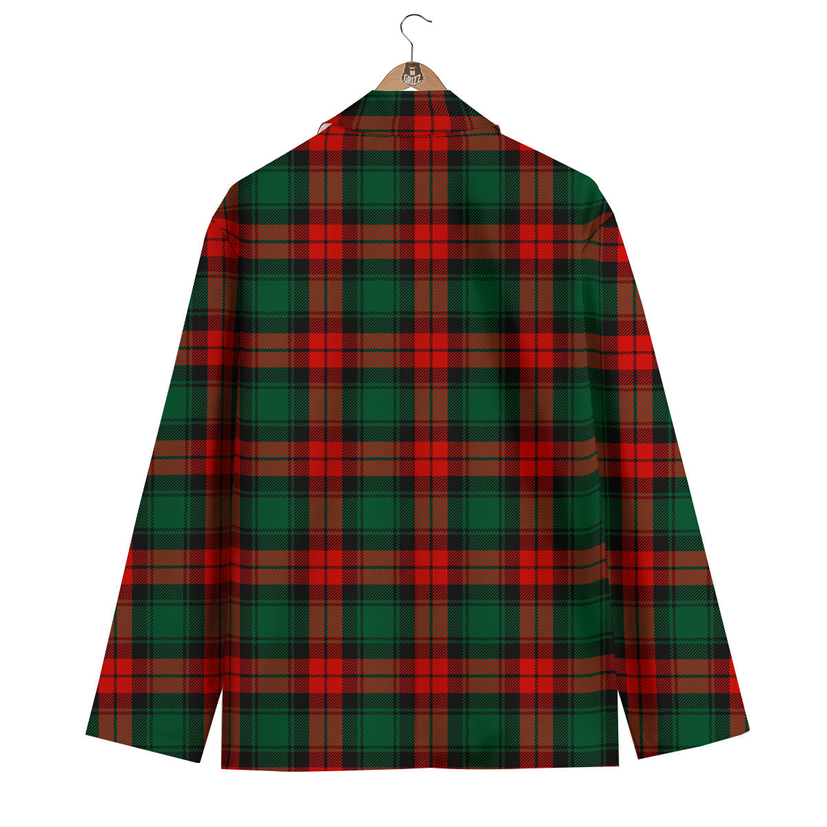 Tartan Xmas Scottish Print Pattern Men's Blazer-grizzshop