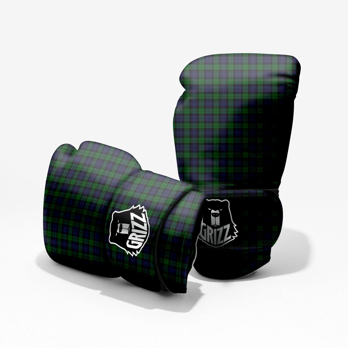 Tartan Black Watch Print Pattern Pro Boxing Glove