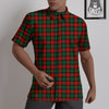 Tartan Christmas Print Pattern Untucked Shirts-grizzshop