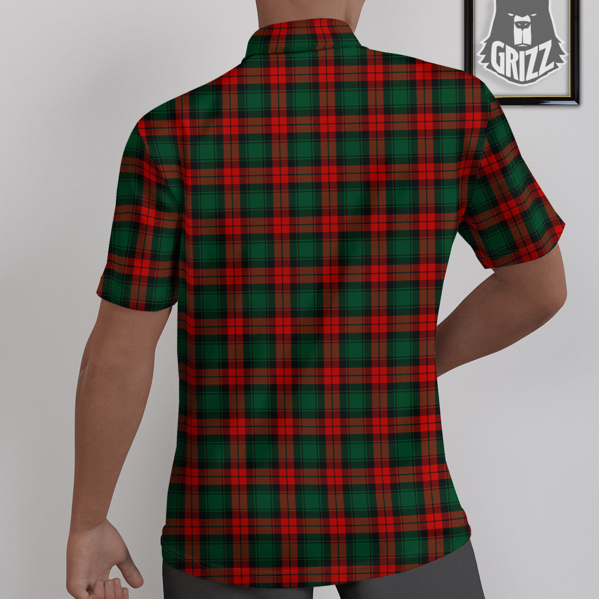 Tartan Christmas Print Pattern Untucked Shirts-grizzshop