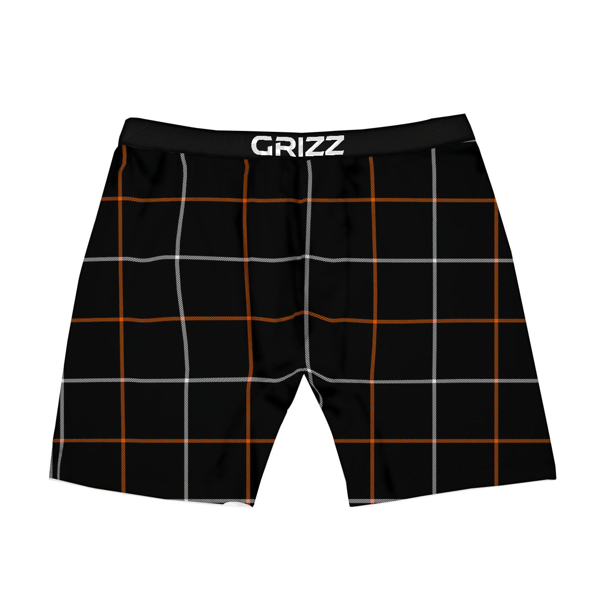 Tattersall Black Halloween Print Pattern Boxer Briefs-grizzshop