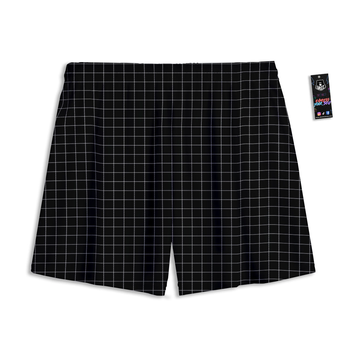 Sunflower Green Watercolor Print Pattern Mesh Shorts