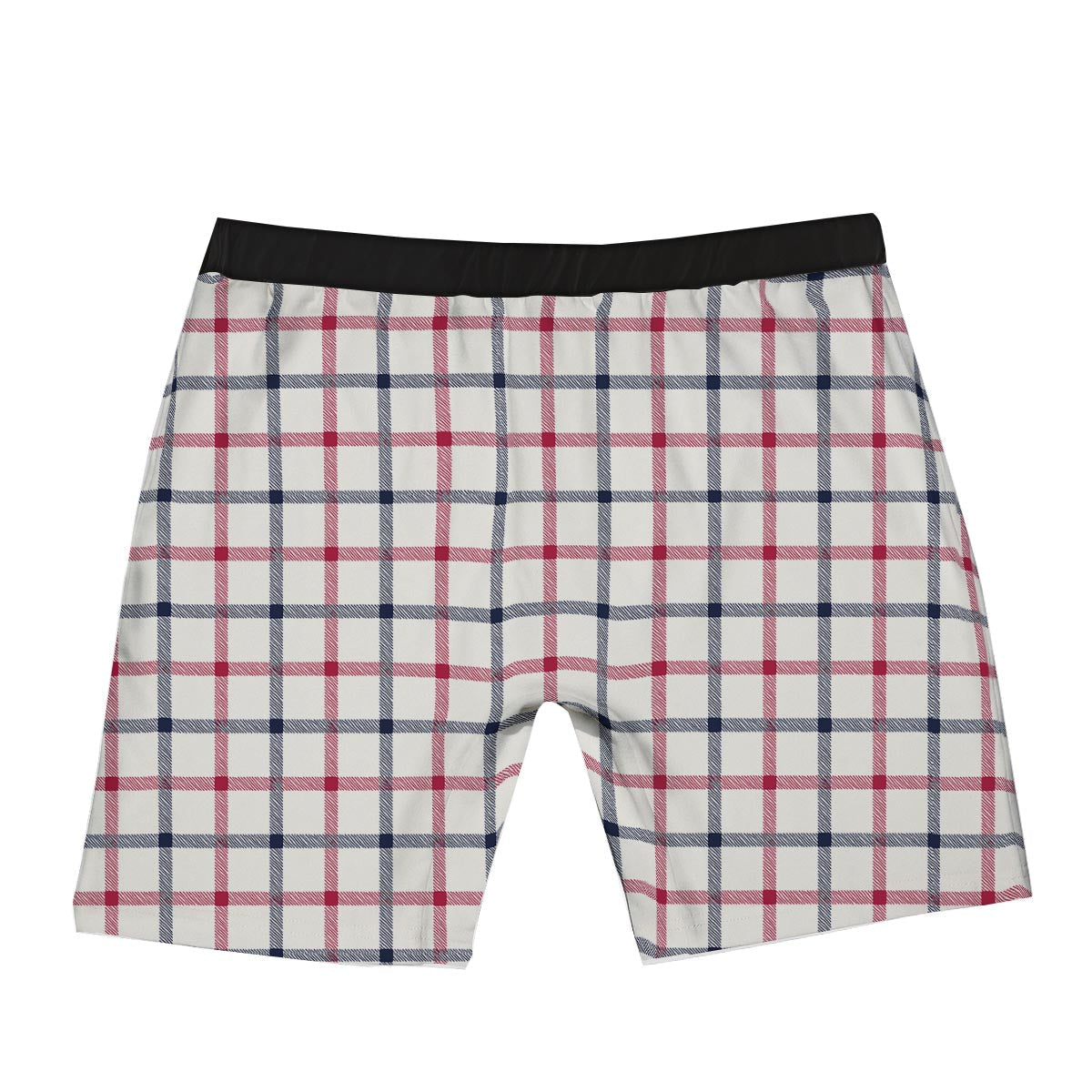 Tattersall Blue And Red Print Pattern Boxer Briefs-grizzshop