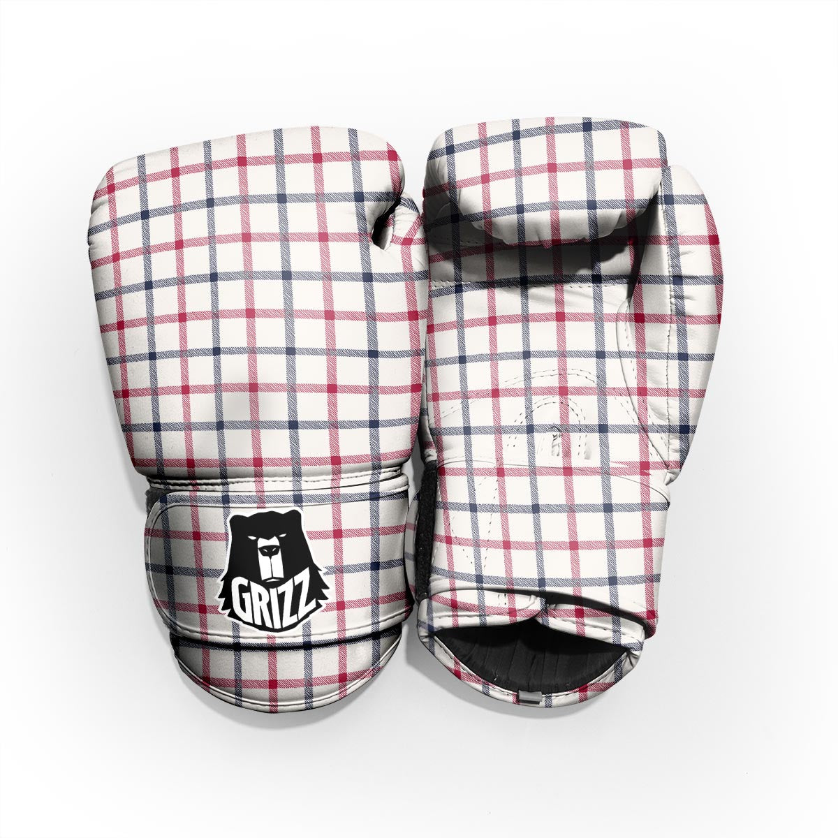 Tattersall Blue And Red Print Pattern Pro Boxing Glove