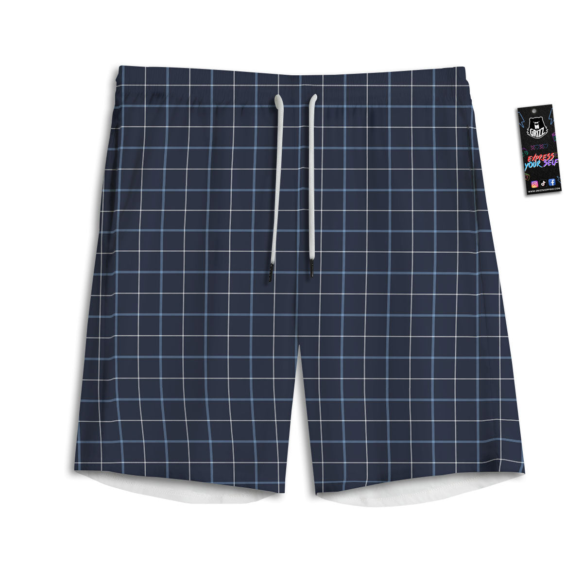 Texture Pineapple Print Pattern Men's Athletic Shorts